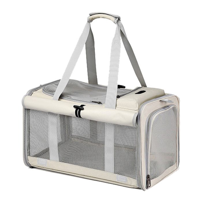 Portable Pet Outdoor Bag Pet Travel Bag Can Be Carried Back Outdoor Breathable Mesh Foldable Simple Design Large Capacity Comprehensive Ventilation With Blackout Curtains Cat Bag Small Dog Bag - 图片 2